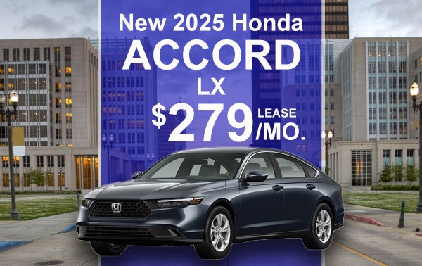 $279/MO. LEASE ON NEW 2025 ACCORD LX
